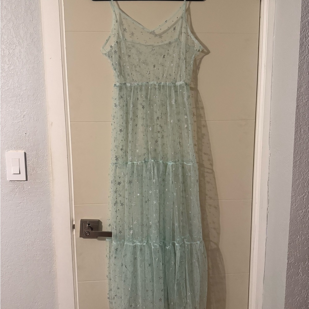 Sheer Starry Maxi Dress
